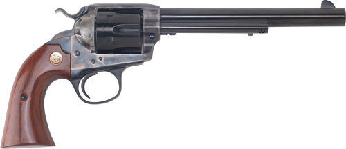 Cimarron Bisley Model CA614 Revolver, .45 Long Colt, 7.5" Barrel, 6 Rd, Single Action, Case Hardened Frame, Walnut Grips.