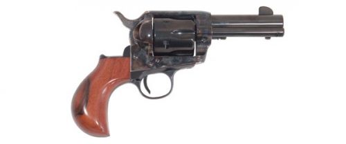 Cimarron Frontier Checkered Birdshead .45 Colt Case Hardened Revolver