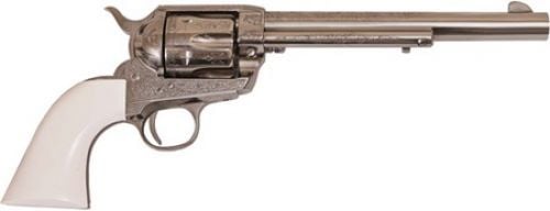 Cimarron Frontier Engraved .357 Mag Nickel Revolver
