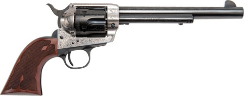 Cimarron PP415LSFW Uberti Frontier 45LC 7.5 Silver Frame Laser Revolver