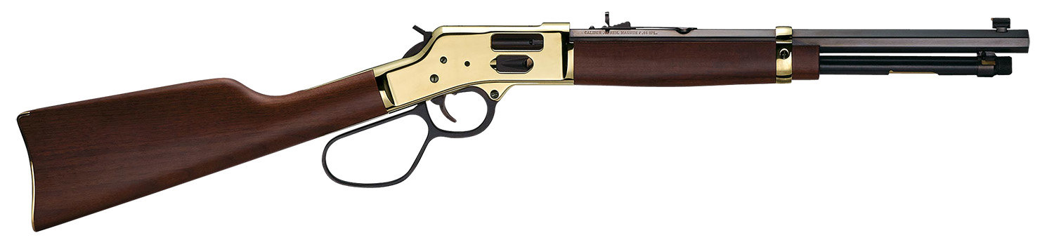 HENRY Big Boy Brass 357Mag/38Spl 16.5" 7rd SideGate Large Loop Rifle - Brass / Black
