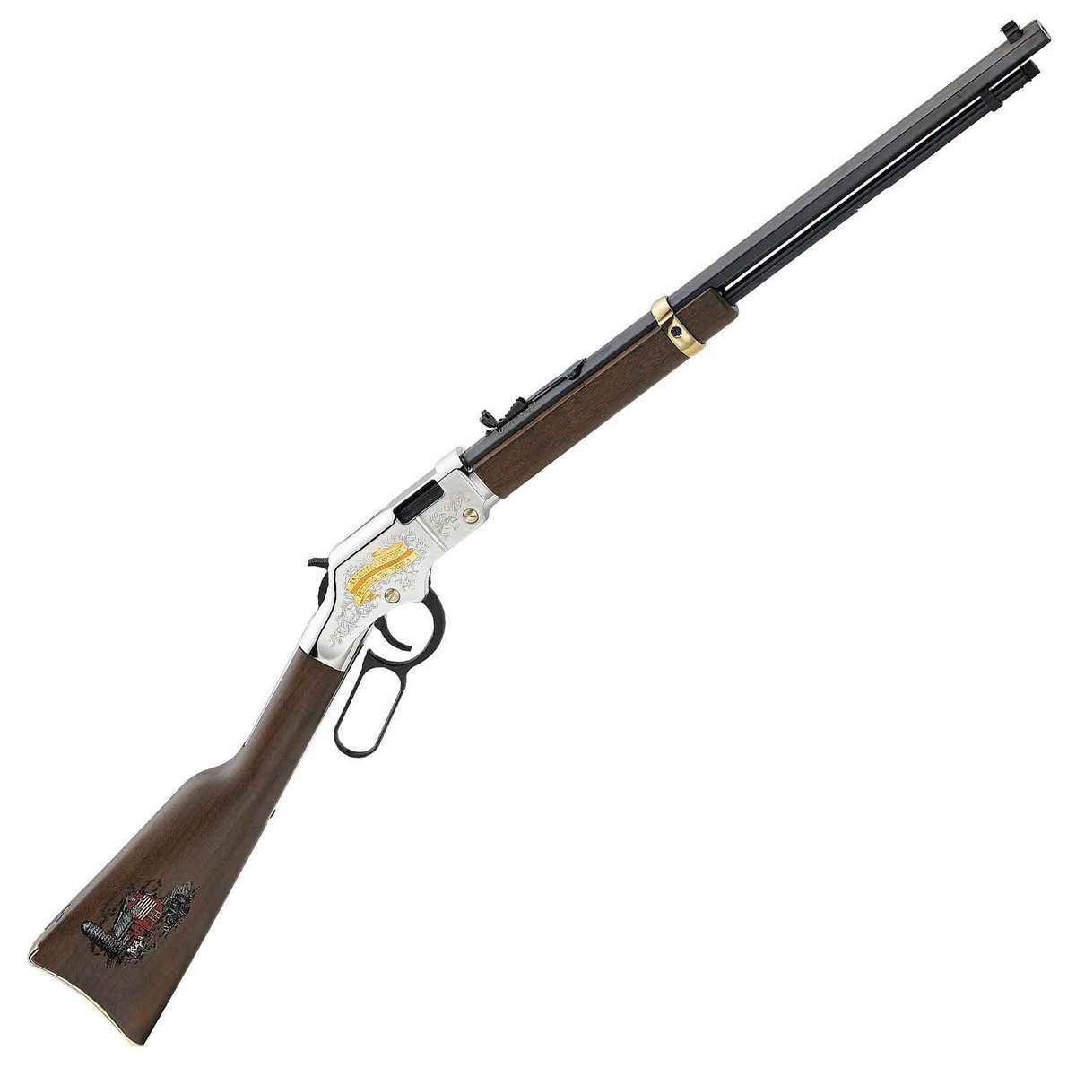 Henry Golden Boy American Farmer Tribute 22 Long Rifle Nickel Plated Lever Action Rifle