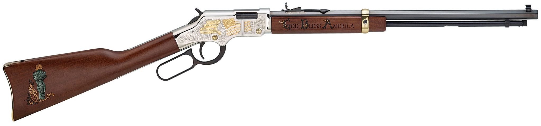 HENRY Golden Boy God Bless American Ed Engraved 22 LR