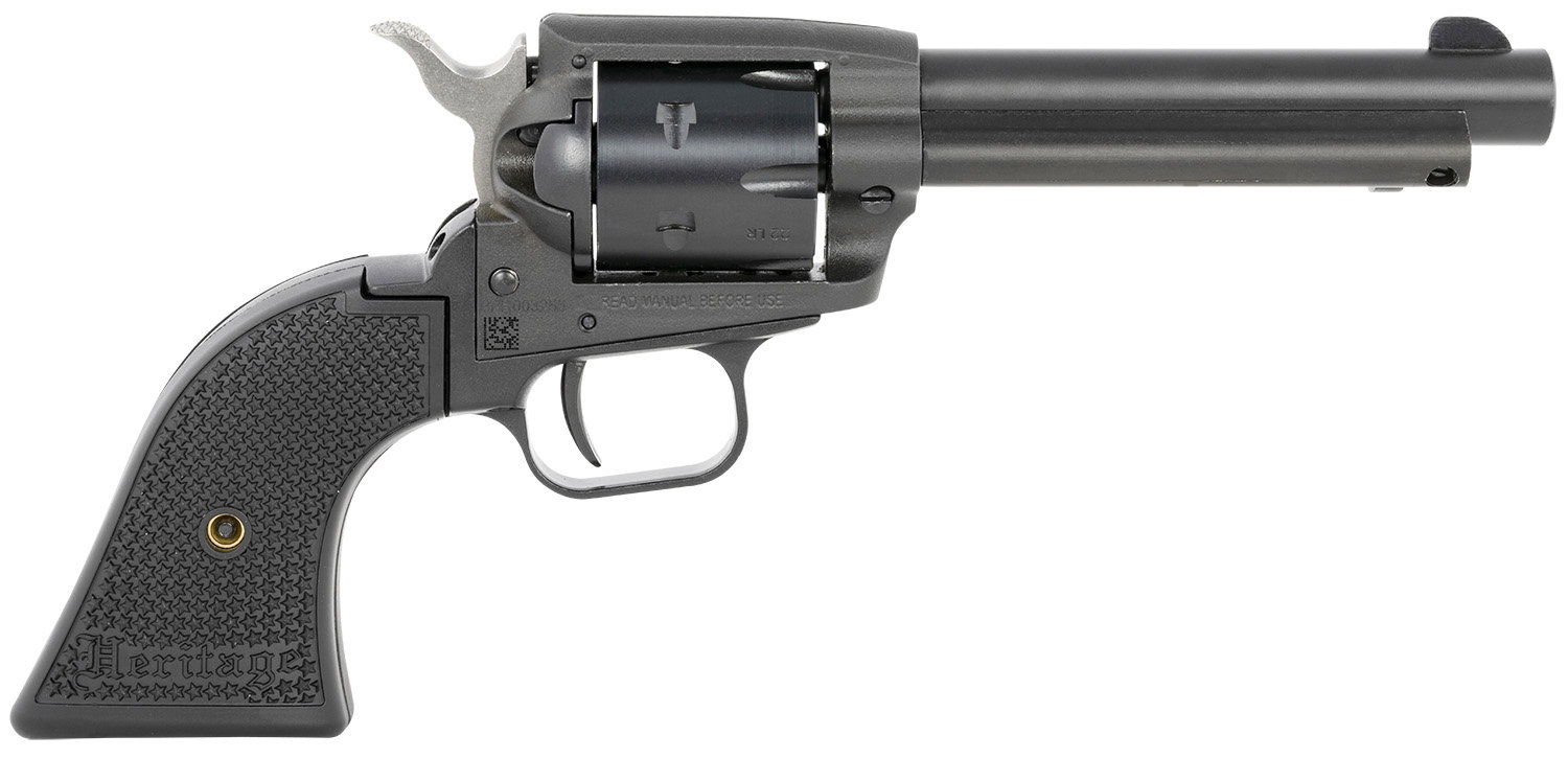 HERITAGE MANUFACTURING Rough Rider 22LR / 22WMR 4.75" 6rd Reolver - Black