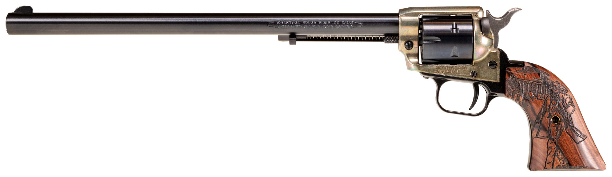 HERITAGE MANUFACTURING Rough Rider Western Series 22LR 12" Blued 6rd Wood