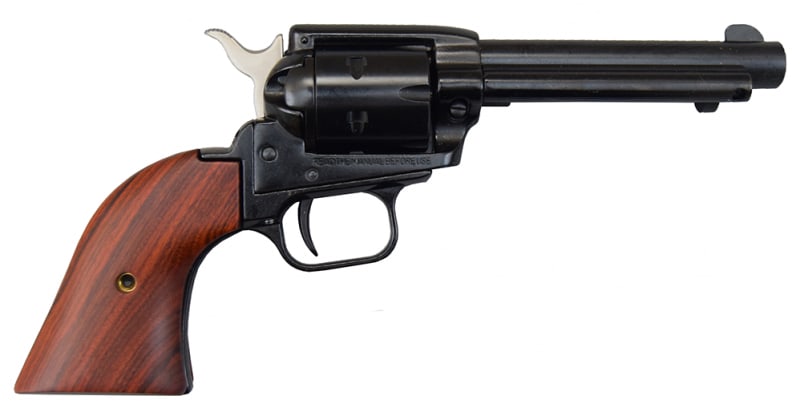Heritage Rough Rider Revolver - .22 LR 4.75" Blued with Wood Grips RR22B4