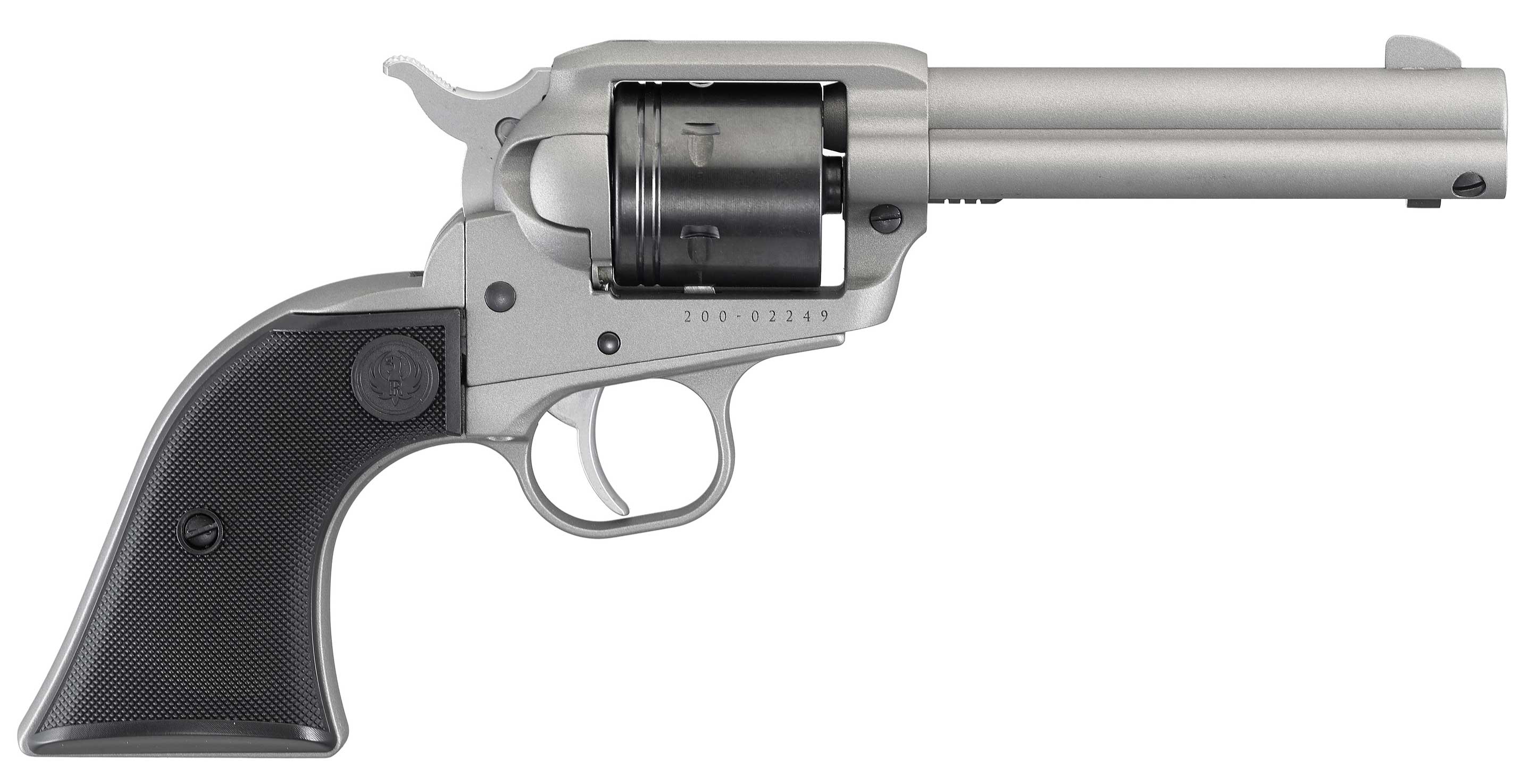 RUGER WRANGLER 22 LR SLVR/SYN 4.6" 6rd