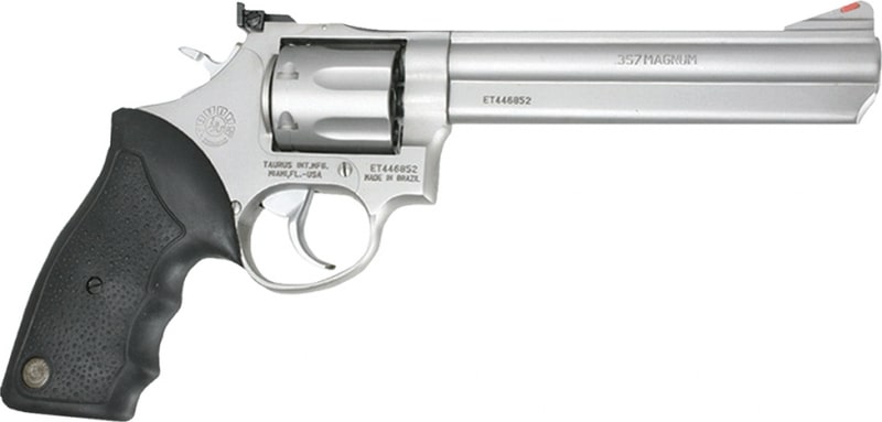 Taurus Model 66, .357 Magnum, Double/Single Action 7 Round Revolver, 6" Barrel, Stainless Steel Finish - 2-660069