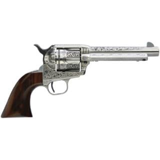 Taylors and Company 701AWE Uberti 1873 Cattleman 45LC 5.5 Photo Engr WHT Revolver